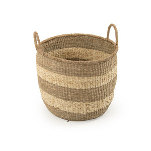 Rounded Basket w/ Handles Brown ZENGN-B5 L Zentique