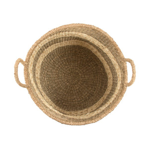 Rounded Basket w/ Handles Brown ZENGN-B5 L Zentique