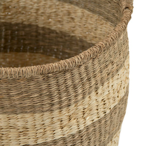 Rounded Basket w/ Handles Brown ZENGN-B5 L Zentique