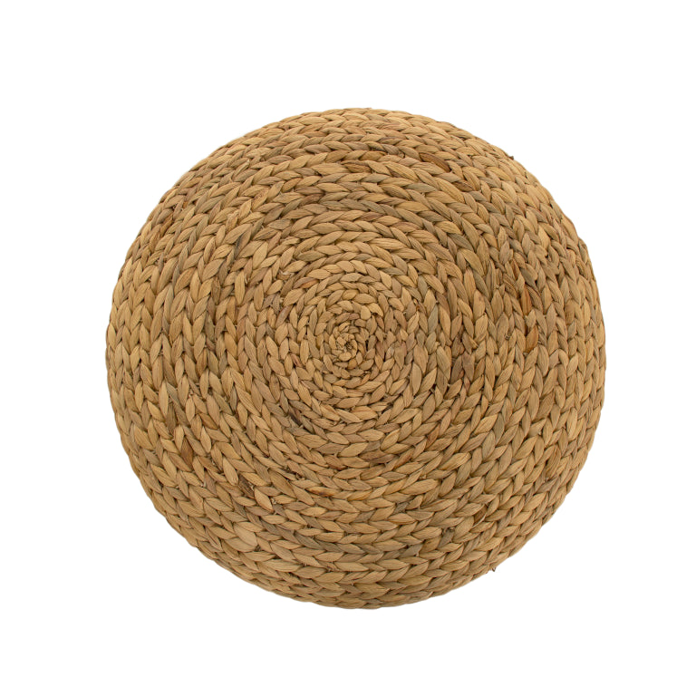 Zentique Large Water Hyacinth Floor Pillow — Handwoven Sustainable Cushion for Lounging, Meditation, Seating, Décor (23"x6.25") ZENGN-DNP3 L