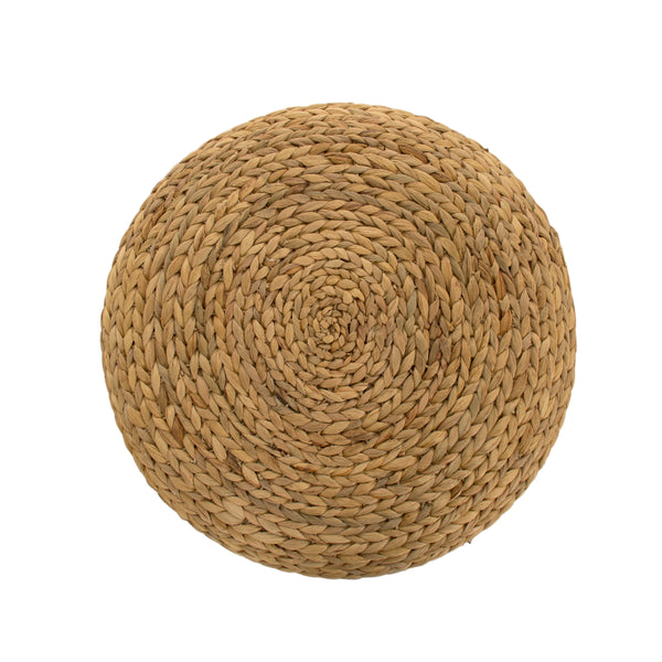 Zentique Large Water Hyacinth Floor Pillow — Handwoven Sustainable Cushion for Lounging, Meditation, Seating, Décor (23"x6.25") ZENGN-DNP3 L