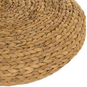 Zentique Large Water Hyacinth Floor Pillow — Handwoven Sustainable Cushion for Lounging, Meditation, Seating, Décor (23"x6.25") ZENGN-DNP3 L