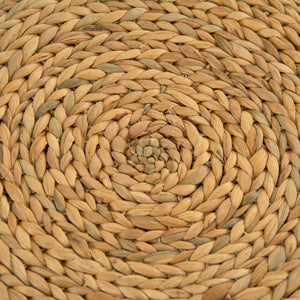 Zentique Large Water Hyacinth Floor Pillow — Handwoven Sustainable Cushion for Lounging, Meditation, Seating, Décor (23"x6.25") ZENGN-DNP3 L