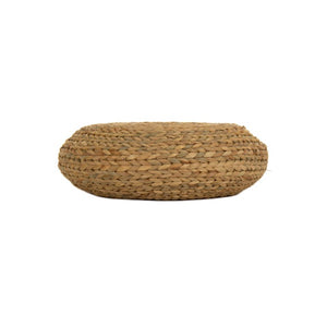 Zentique Small Floor Pillow — Handcrafted Water Hyacinth Cushion, Compact 19" x 6.25" Eco-Friendly Seat ZENGN-DNP3 S