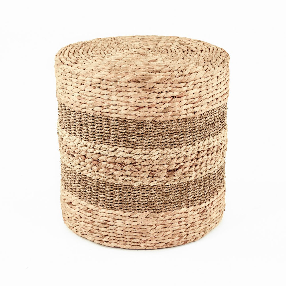 Woven Cylinder Stool Brown ZENGN-DRP1 Zentique