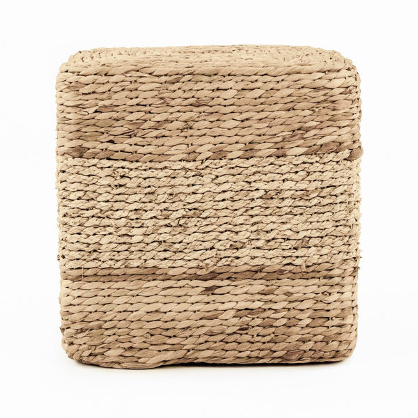 Woven Cylindrical Stool Brown, Tan ZENMK-CBP07 Zentique