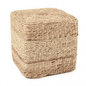 Woven Cylindrical Stool Brown, Tan ZENMK-CBP07 Zentique