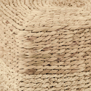 Woven Cylindrical Stool Brown, Tan ZENMK-CBP07 Zentique