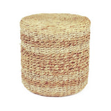 Woven Ottoman Light and Medium Brown ZENMK-DRP03 Zentique