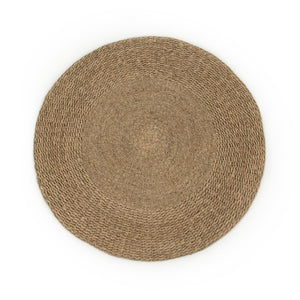 Zentique Round Seagrass Area Rug 48" Diameter - Handwoven Coastal Natural Fiber Rug, Durable, Eco-Friendly, Textured Boho Accent ZENMK-RR4