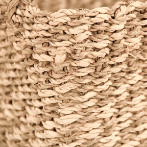 Woven Basket Small Beige/ Brown ZENTS-B11 S Zentique