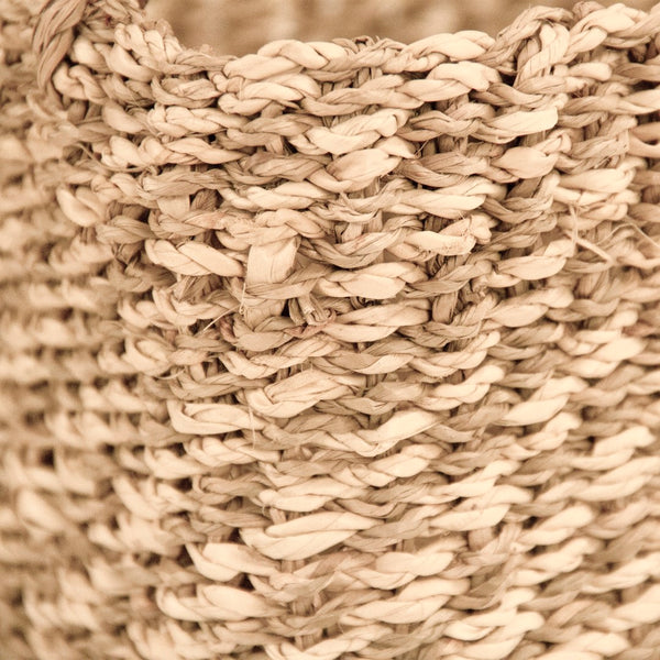 Woven Basket Small Beige/ Brown ZENTS-B11 S Zentique
