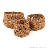 Woven Basket Small Dark Brown ZENTS-B25 S Zentique