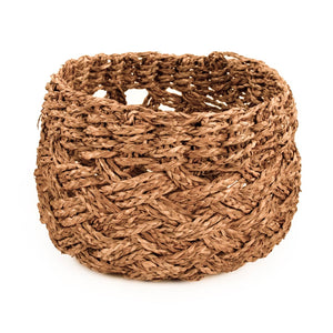 Woven Basket Medium Dark Brown ZENTS-B25 M Zentique