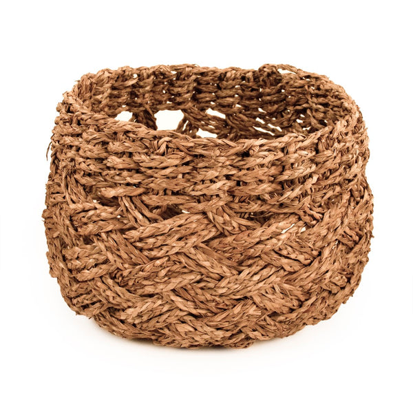 Woven Basket Medium Dark Brown ZENTS-B25 M Zentique