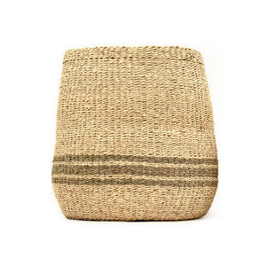 Woven Basket Medium Beige/ Dark Brown ZENWS-B01 L Zentique