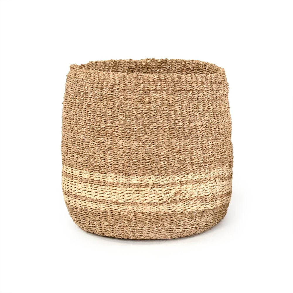 Woven Basket Medium Brown/Beige ZENWS-B02 L Zentique