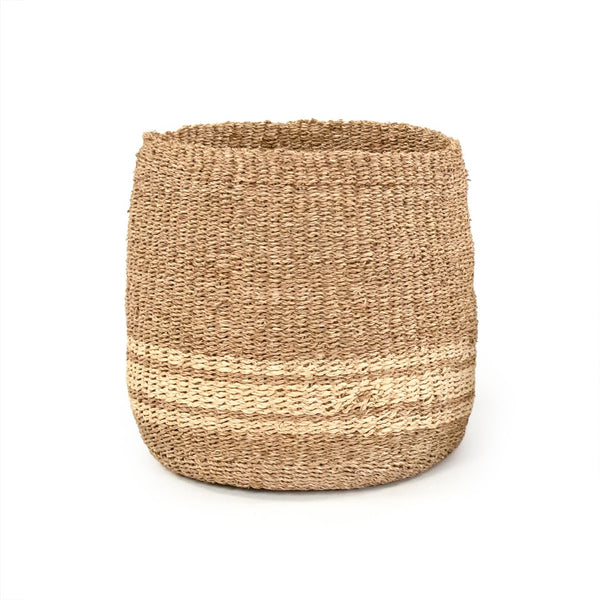 Woven Basket Medium Brown/Beige ZENWS-B02 L Zentique