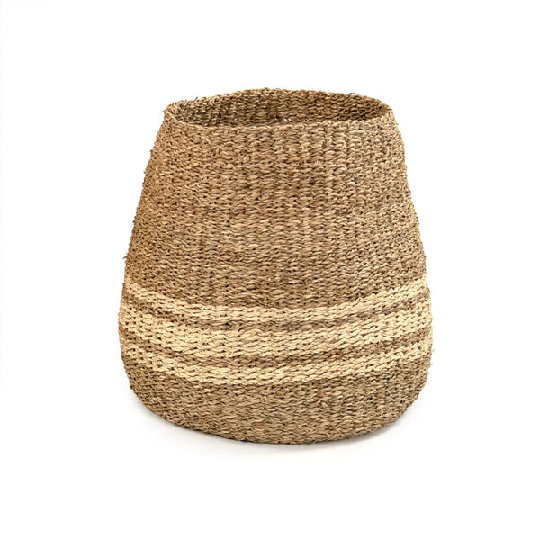 Woven Basket Medium Brown/Beige ZENWS-B02 M Zentique
