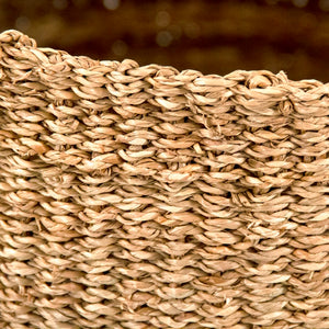Woven Basket Medium Brown/Beige ZENWS-B02 M Zentique