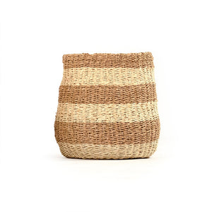 Woven Basket Medium Beige/ Brown ZENWS-B03 M Zentique