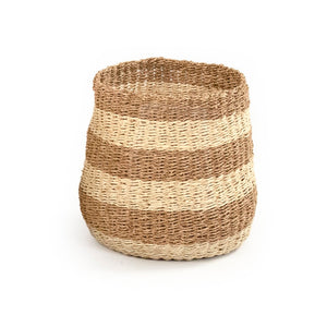 Woven Basket Medium Beige/ Brown ZENWS-B03 M Zentique