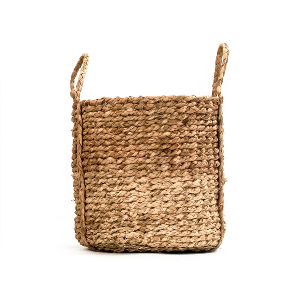 Woven Basket Medium Dark Brown/Beige ZENWS-B13 M Zentique