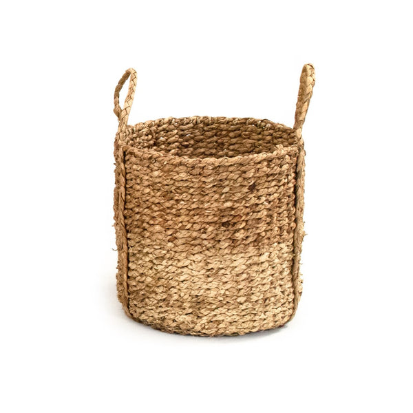 Woven Basket Medium Dark Brown/Beige ZENWS-B13 M Zentique