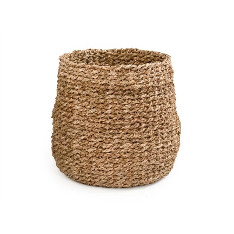 Zentique Woven Oversized Seagrass Basket for Blankets & Toys – Handwoven Coastal Storage, Durable Decor (H13.75) ZENWS-B15 M
