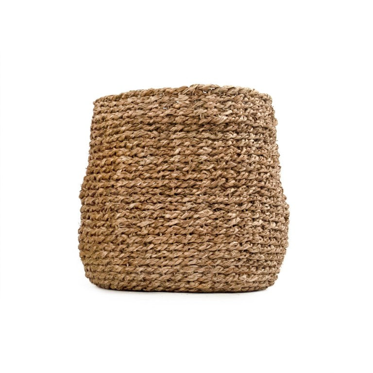 Zentique Woven Oversized Seagrass Basket for Blankets & Toys – Handwoven Coastal Storage, Durable Decor (H13.75) ZENWS-B15 M