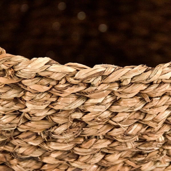 Zentique Woven Oversized Seagrass Basket for Blankets & Toys – Handwoven Coastal Storage, Durable Decor (H13.75) ZENWS-B15 M