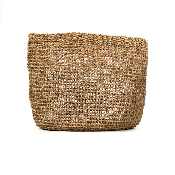 Zentique Woven Extra-Large Seagrass Basket for Blankets, Toys & Laundry — Handwoven Durable Natural Storage (96) ZENWS-B22 XL