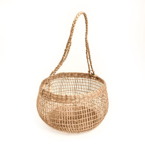 Zentique Woven Seagrass Basket for Home Organization — Handwoven Coastal Boho Accent, Durable Everyday Storage W10 x H6 x D10 ZENWS-B24 S