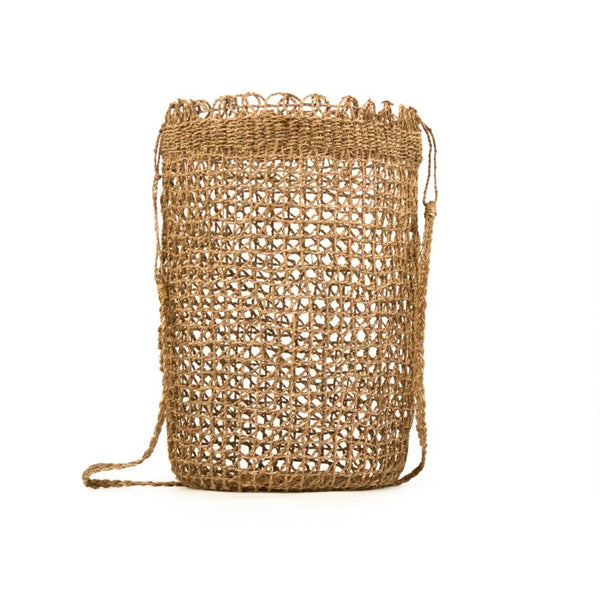 Zentique Woven Large Seagrass Basket 14x24in Handwoven Storage Bin for Throws, Laundry, Toys & Planter Decor ZENWS-B31 L