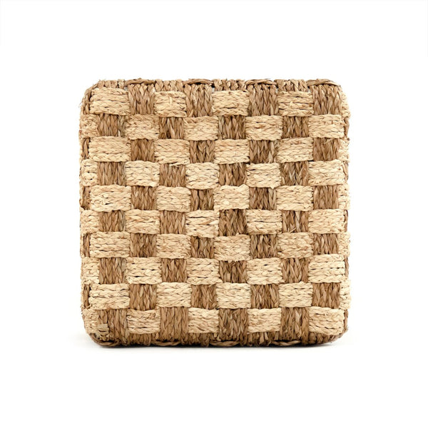 Woven Pouf Brown/ Beige ZENWS-P02 Zentique
