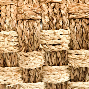 Woven Pouf Brown/ Beige ZENWS-P02 Zentique