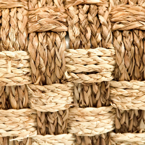 Woven Pouf Brown/ Beige ZENWS-P02 Zentique