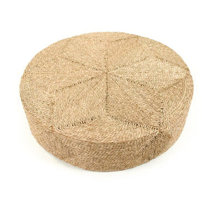 Zentique Woven Seagrass Ottoman Bench — Handwoven Low-Profile Footrest, Extra Seating & Eco Natural Accent ZENWS-P05
