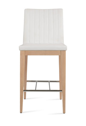 Soho Concept Zeyno Counter Wood Barstools & Counterstools - Stylish Leatherette, 2-year Guarantee, Versatile Finishes Ash,Natural,Chrome,White  Soho-concept-dining-chair-07346