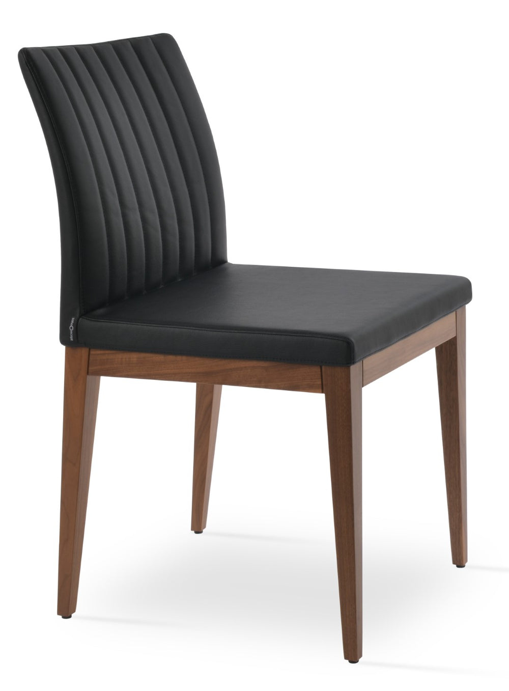 Soho Concept Zeyno Wood Dining Chair - Durable Leatherette Upholstery, Solid Wood Base, 2-year Guarantee, Limited Stock! Ash,Black  Soho-concept-dining-chair-06412