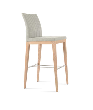 Soho Concept Zeyno Stylish Counter Barstools In Camira Blazer Wool With 10-year Guarantee & Custom Finishes Ash,White,Chrome,Silver  Soho-concept-dining-chair-07293
