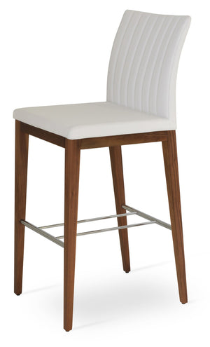 Soho Concept Zeyno Counter Wood Barstools & Counterstools - Stylish Leatherette, 2-year Guarantee, Versatile Finishes Walnut,White  Soho-concept-dining-chair-07300