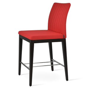 Soho Concept Zeyno Counter Barstools - Stylish Fabric Options, 10-year Guarantee, Elegant Finishes & Comfort Red  Soho-concept-dining-chair-07315