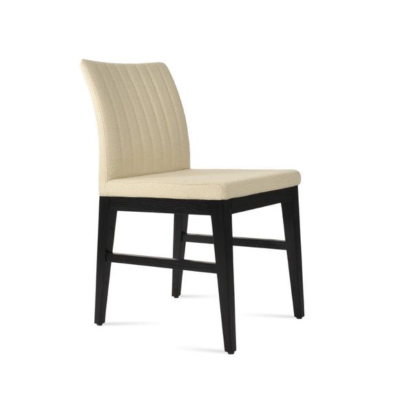 Soho Concept Zeyno Wood Dining Chair - Durable Camira Yoredale Boucle Fabric, 10-year Guarantee, Walnut Finish Ash,Black,Beige  Soho-concept-dining-chair-06415