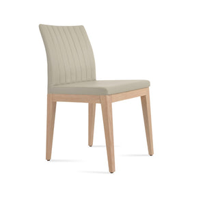 Soho Concept Zeyno Wood Dining Chair - Durable Leatherette Upholstery, Solid Wood Base, 2-year Guarantee, Limited Stock! Ash,Natural,Light Grey  Soho-concept-dining-chair-06418