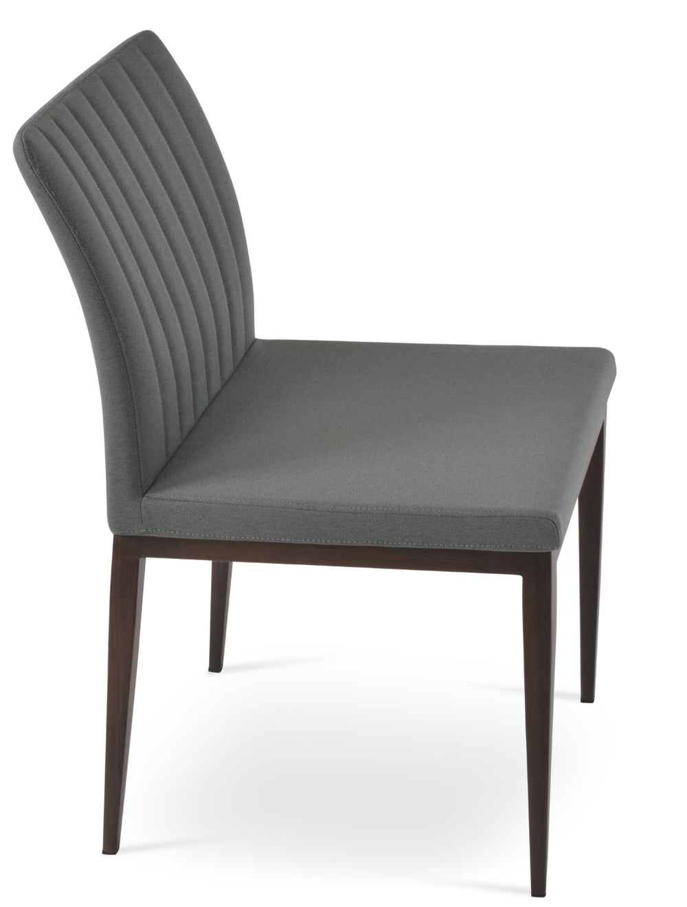 Soho Concept Zeyno Mw Dining Chair - Elegant Walnut Or Black Metal, Durable Camira Fabric, 10-year Guarantee, 400 Lbs Walnut,Grey  Soho-concept-dining-chair-06427