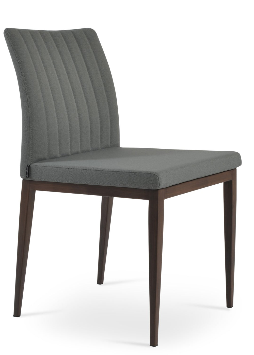 Soho Concept Zeyno Mw Dining Chair - Elegant Walnut Or Black Metal, Durable Camira Fabric, 10-year Guarantee, 400 Lbs Walnut,Grey  Soho-concept-dining-chair-06427