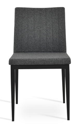 Soho Concept Zeyno Mw Dining Chair - Premium Camira Blazer Wool, Durable 10-year Guarantee, Modern Dark Grey Design Dark Grey,Black  Soho-concept-dining-chair-06433