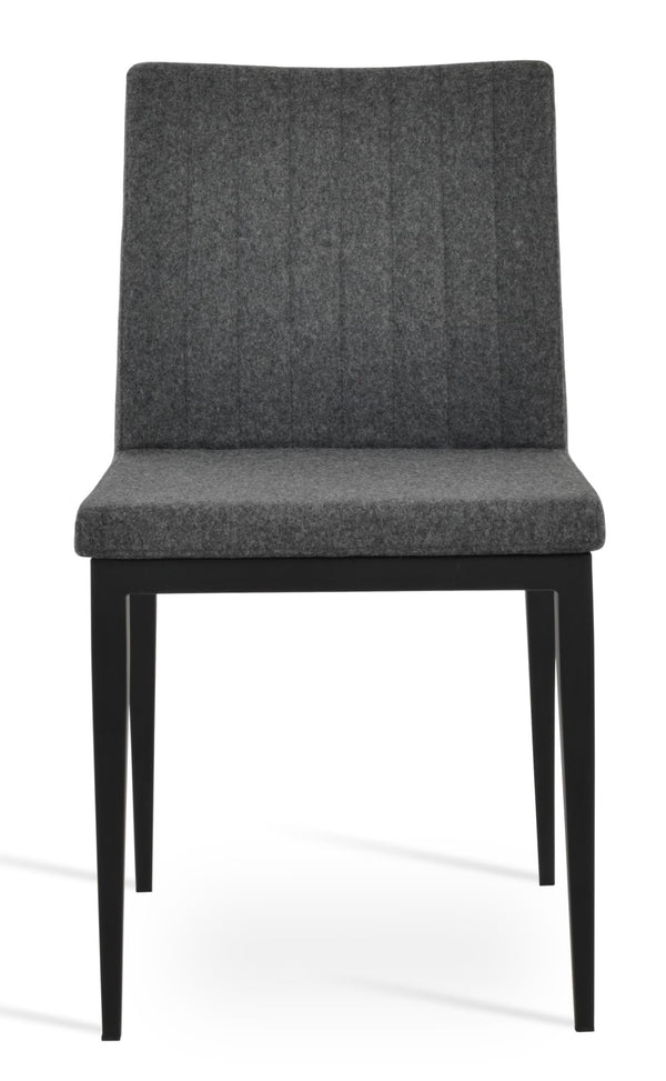 Soho Concept Zeyno Mw Dining Chair - Premium Camira Blazer Wool, Durable 10-year Guarantee, Modern Dark Grey Design Dark Grey,Black  Soho-concept-dining-chair-06433