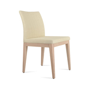 Soho Concept Zeyno Wood Dining Chair - Durable Camira Yoredale Boucle Fabric, 10-year Guarantee, Walnut Finish Ash,Natural,Beige  Soho-concept-dining-chair-06443